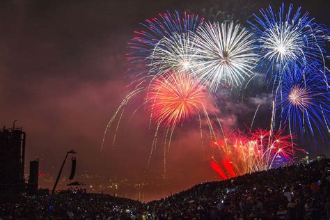 Where are the most outstanding fireworks?