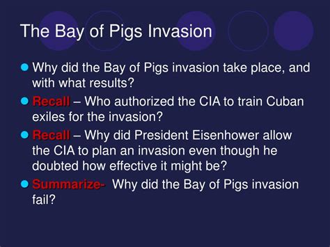 Why Did The Bay Of Pigs Fail?