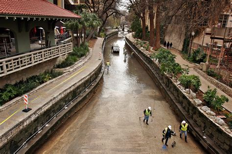 Why is the River Walk drained?