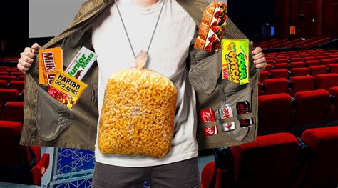 Can I smuggle snacks into the movie theater?