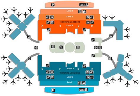 Can you walk between Terminal A and B in Orlando?