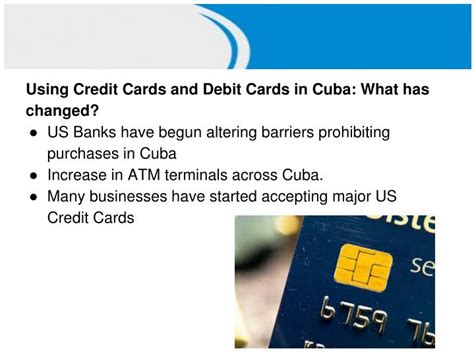 Do US debit cards work in Cuba?