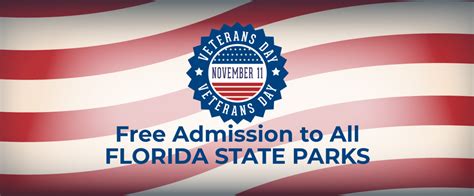 Do veterans get into Florida state parks for free?