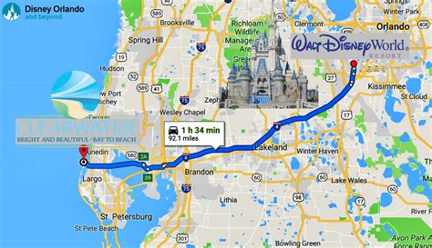 How far is Disney from Clearwater?