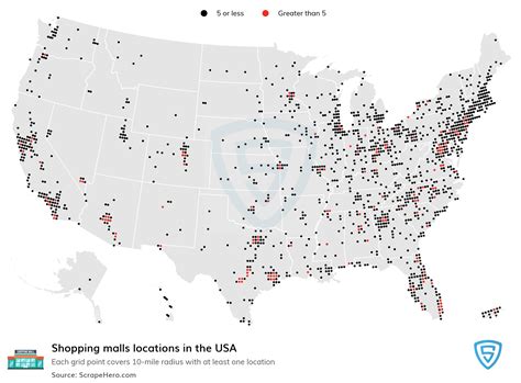 How many malls are in the US?