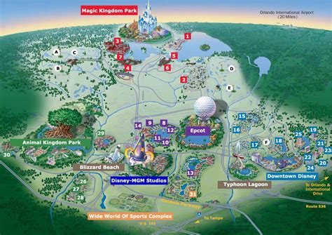 How many theme parks are at Disney in Florida?