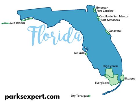 How many US national parks are in Florida?