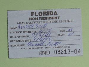 How Much Is A Florida Non Resident Fishing License?