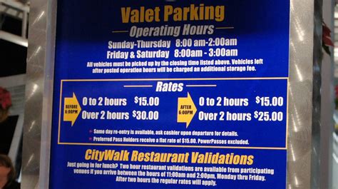 How much is parking at Universal?