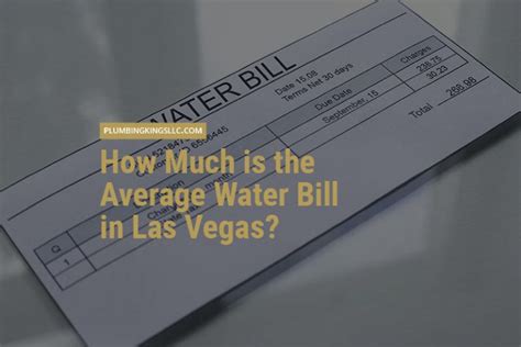 How Much Is The Average Water Bill In Las Vegas?