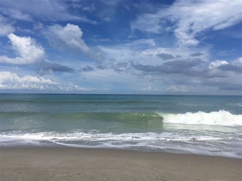 Is Cocoa Beach water clear?