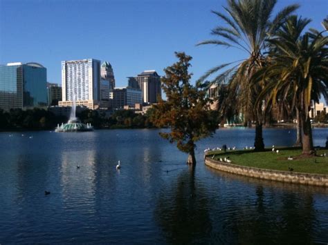 Is Lake Eola a man made lake?