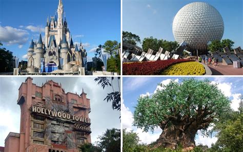 What are the four theme parks in Florida?