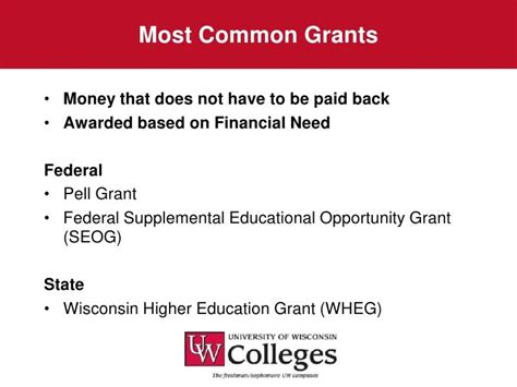 What Are The Most Common Grants?