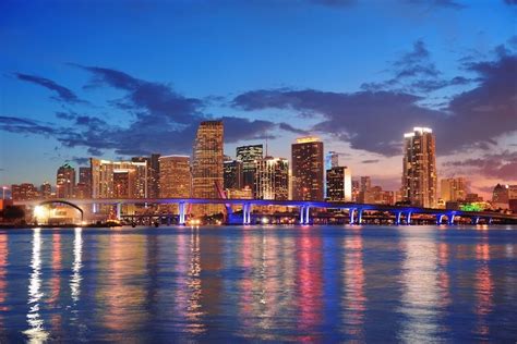 What is downtown Miami known for?