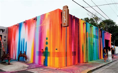 What is the famous art street in Miami?