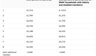 What Is The Highest Income For Food Stamps For Elderly?