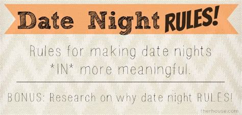 What is the relationship date night rule?