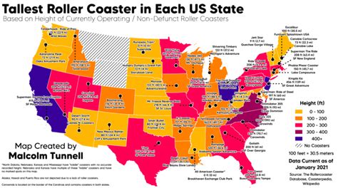 What state has the most roller coasters?