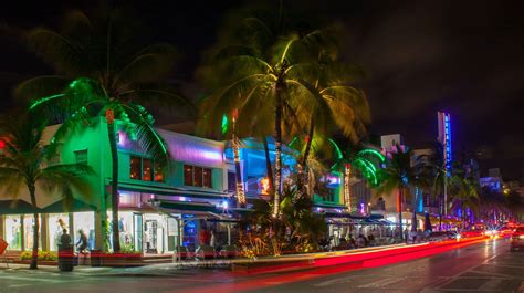 What street in Miami is famous for night clubs?