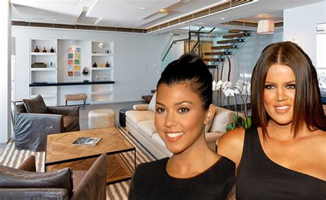 Where did Kourtney and Khloe live in Miami?