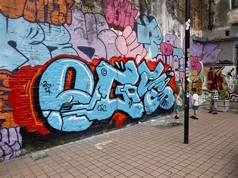 Where do you see graffiti art most often?