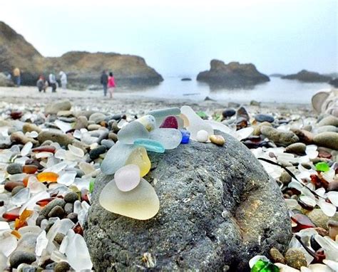 Which Florida beach has sea glass?