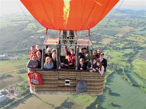 Who should not ride in a hot air balloon?