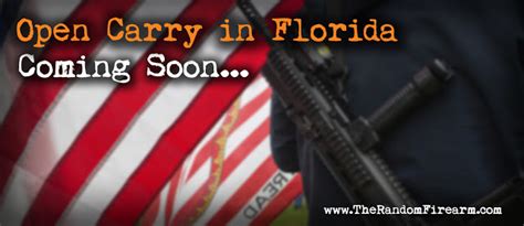 Why is open carry illegal in Florida?