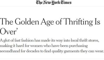 Why Is The Golden Age Of Thrifting Over?